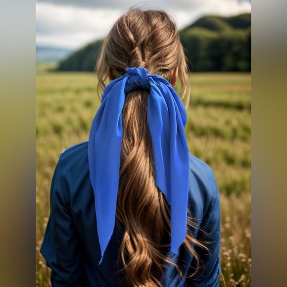 a new day Target Red Satin Long Tail Hair Twister Scrunchie - Picture 10 of 10